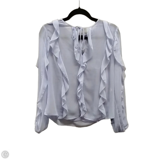 Blouse Long Sleeve By White House Black Market In Purple, Size: S
