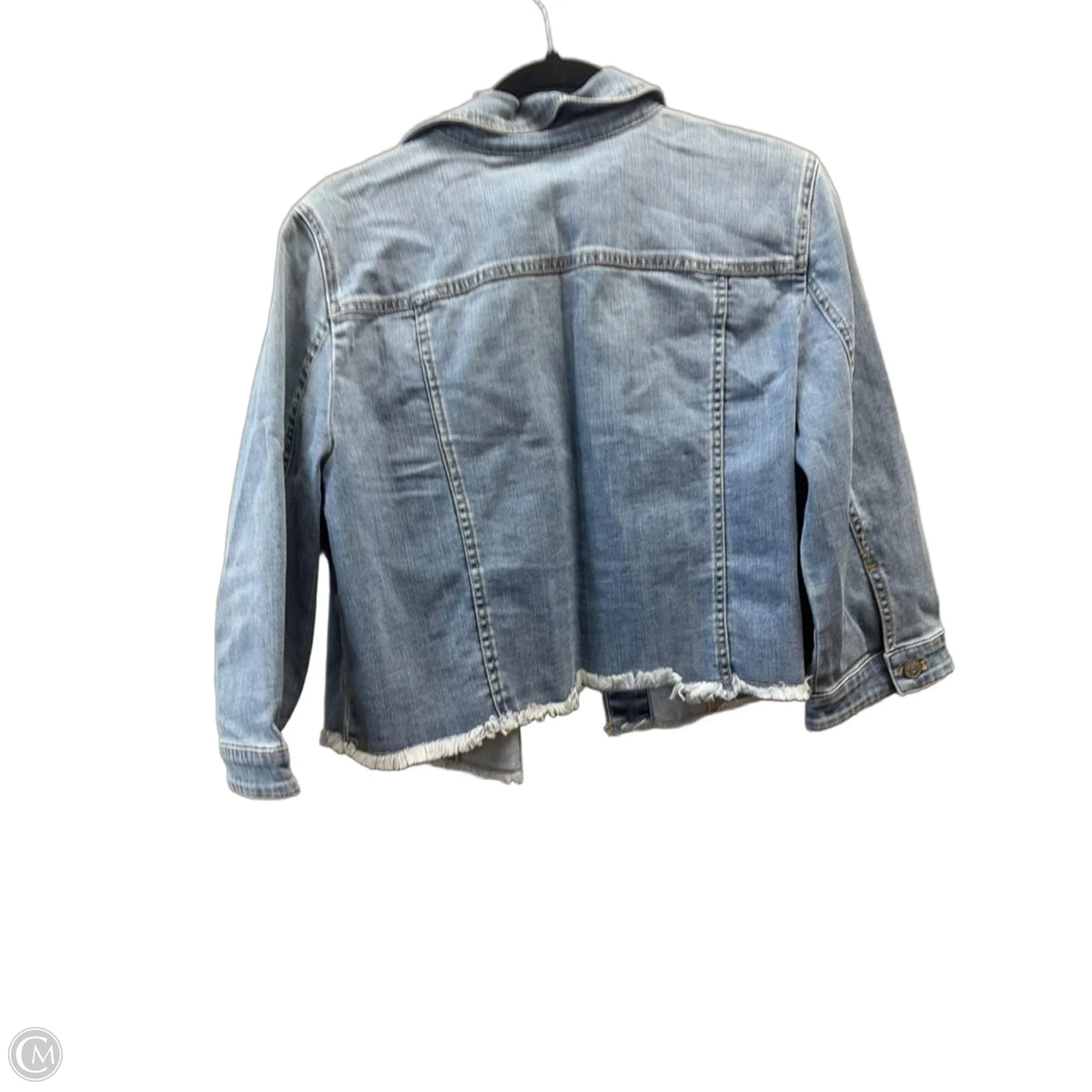 Jacket Denim By Chicos In Blue Denim, Size: 12