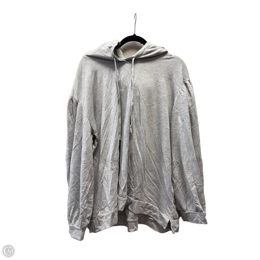 Sweatshirt Hoodie By Cato In Grey, Size: 3x