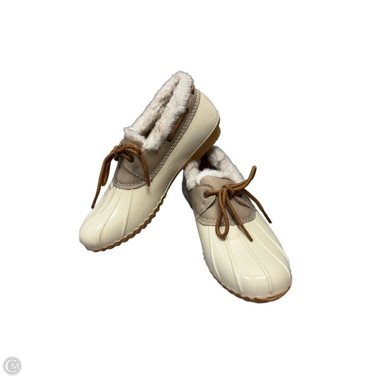 Shoes Flats By Esprit In Cream & Tan, Size: 9