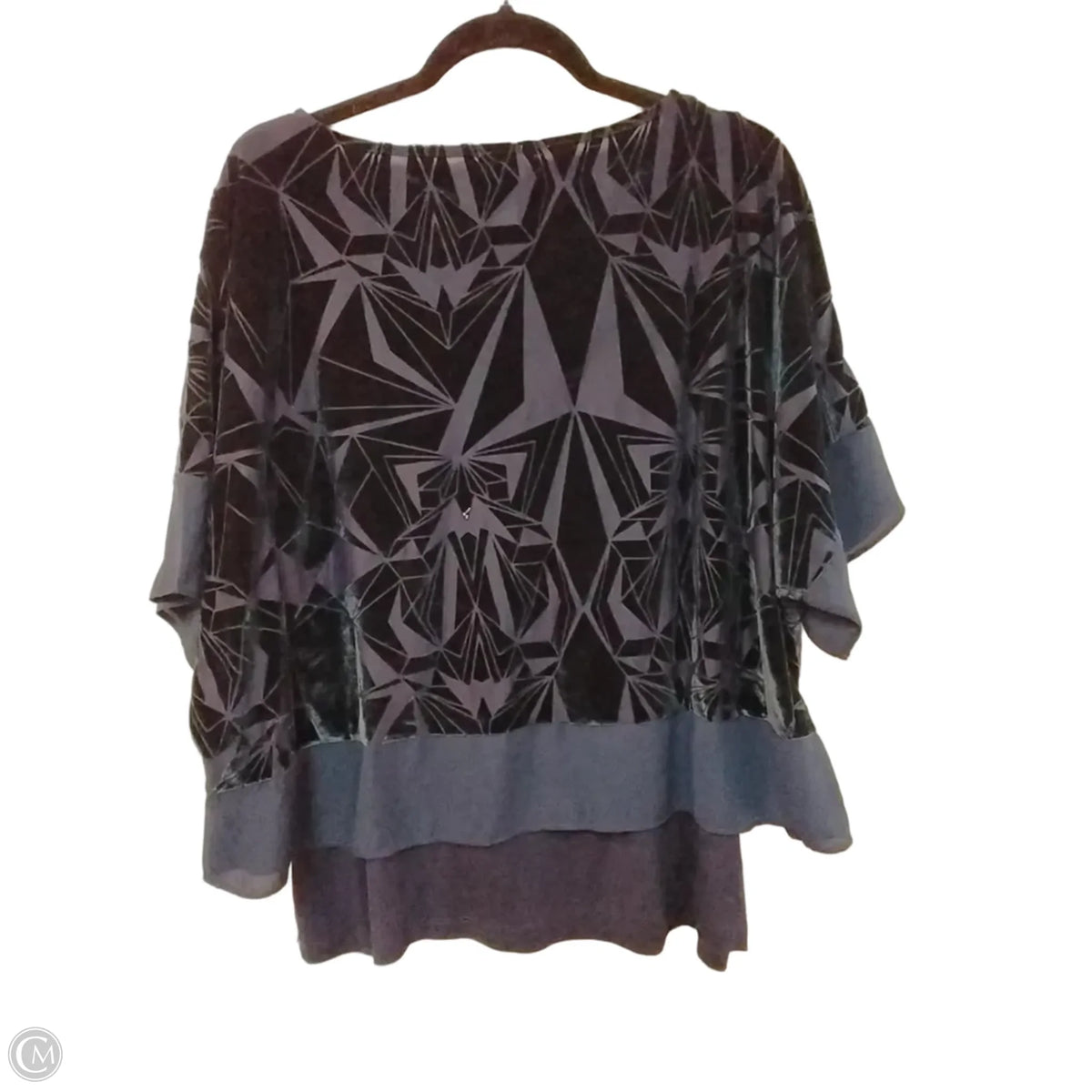 Top Short Sleeve By Chicos In Blue, Size: M