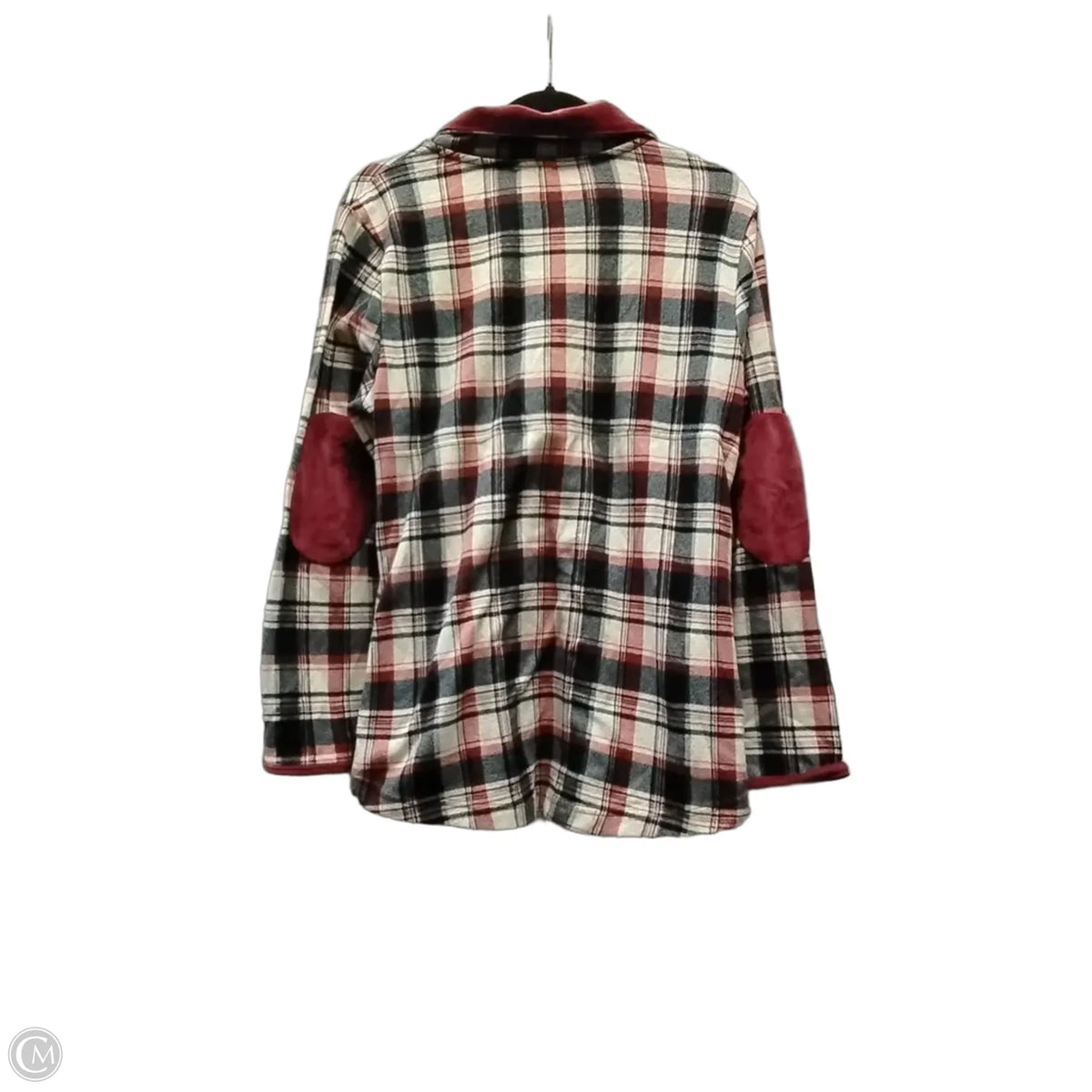 Sweatshirt Collar By Entro In Plaid Pattern, Size: S