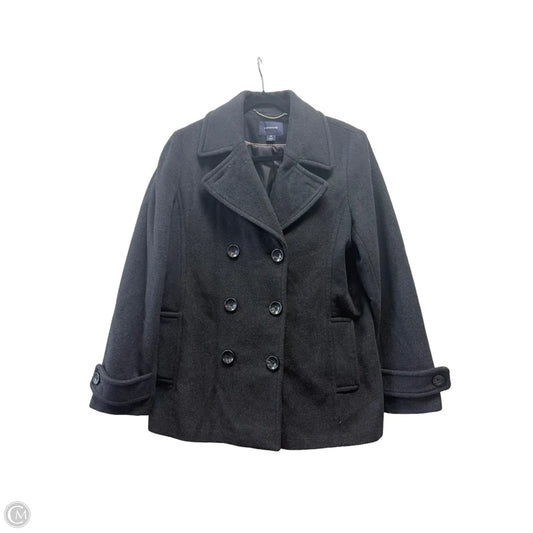 Coat Wool By Lands End In Grey, Size: L