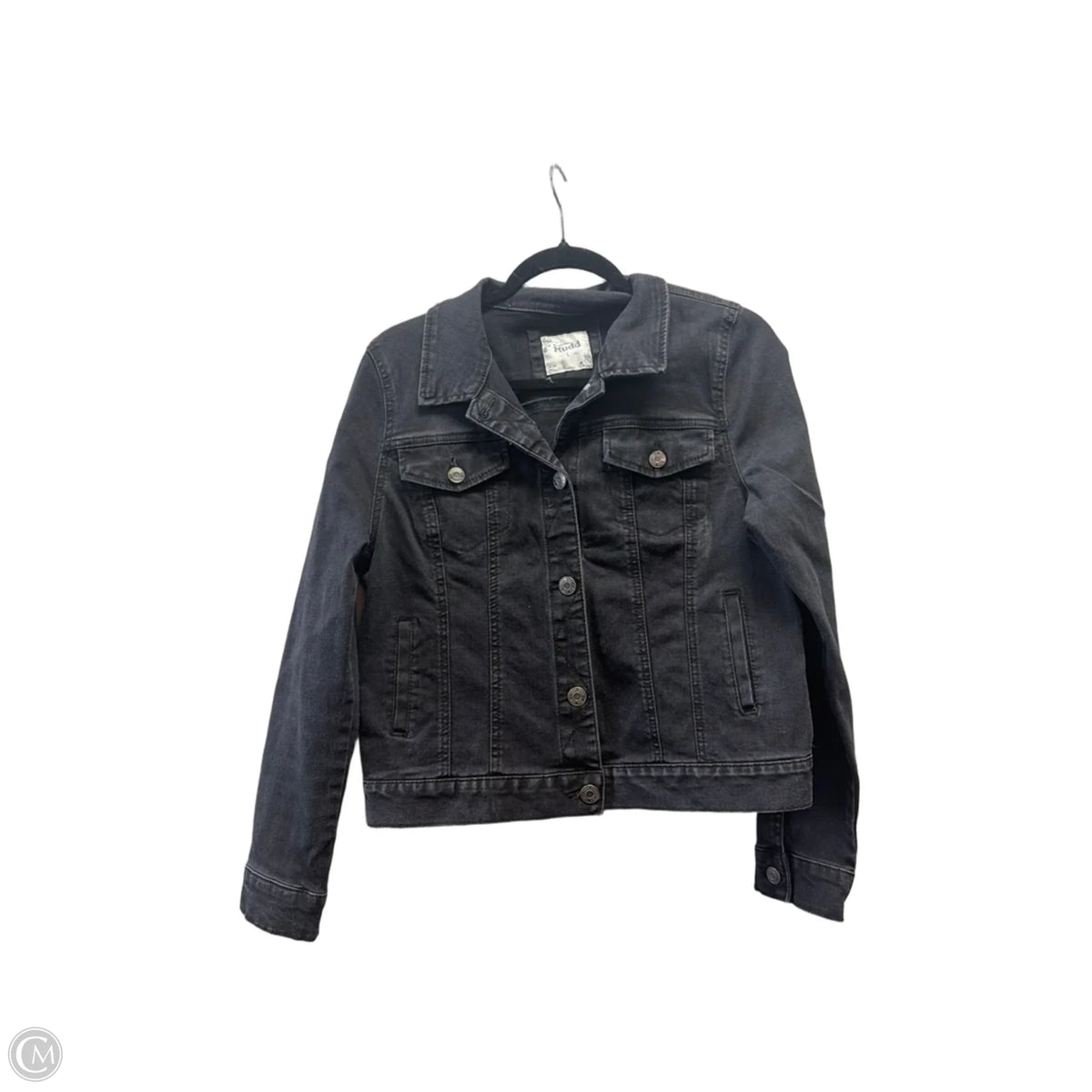 Jacket Denim By Mudd In Black Denim, Size: L