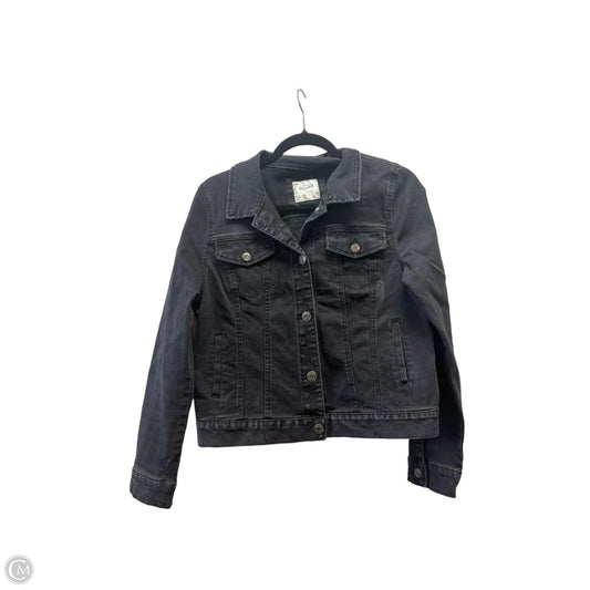 Jacket Denim By Mudd In Black Denim, Size: L