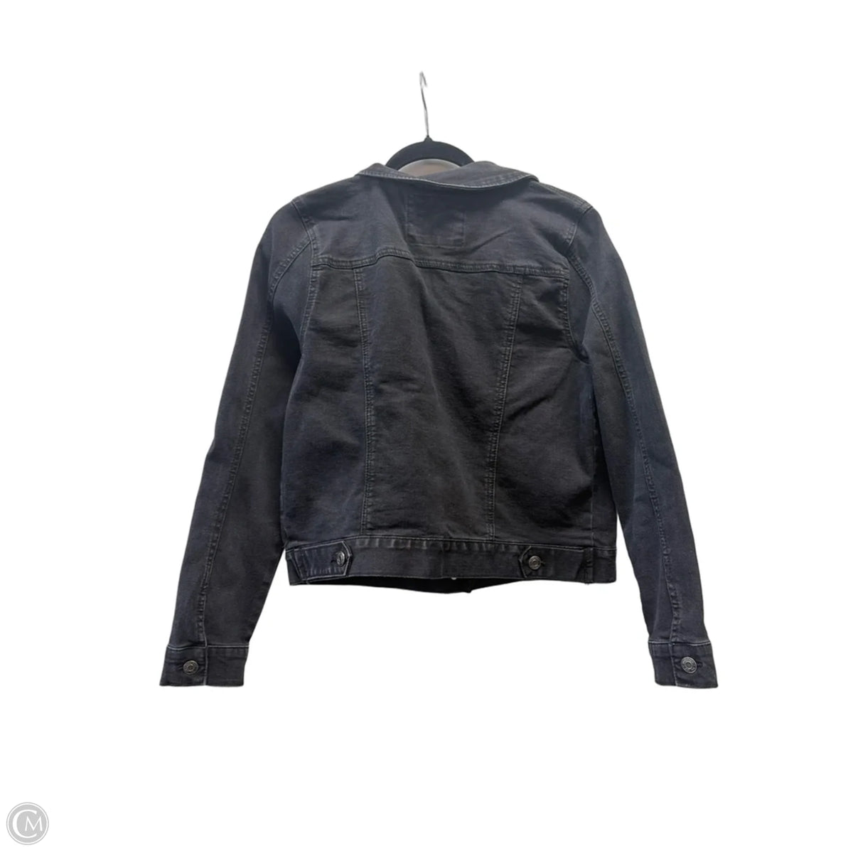 Jacket Denim By Mudd In Black Denim, Size: L