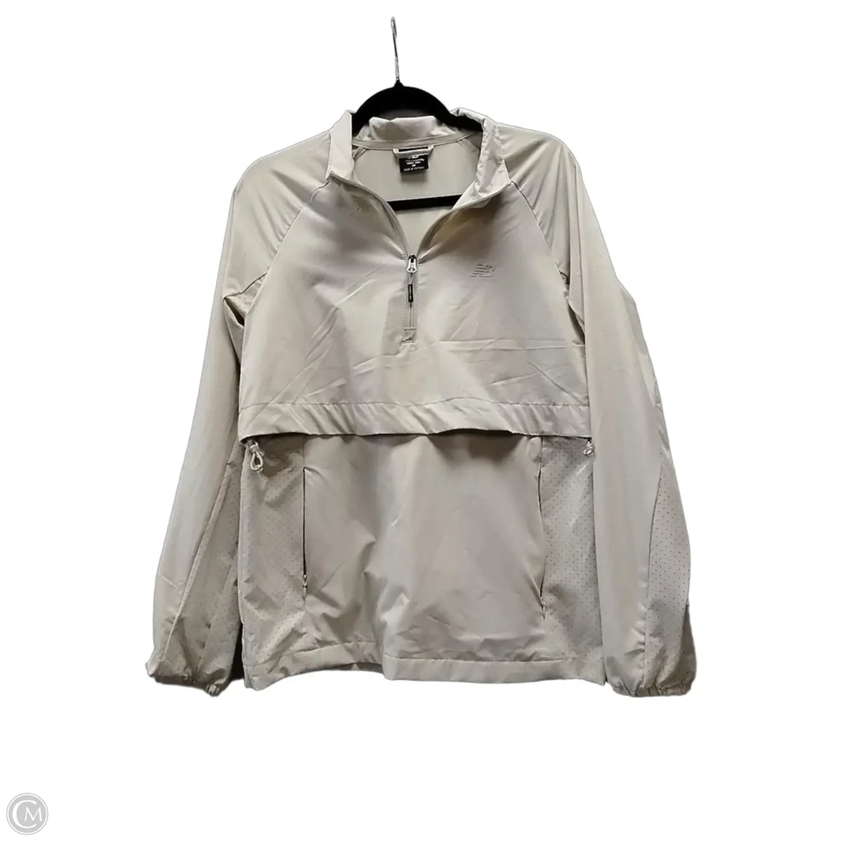 Athletic Jacket By New Balance In Beige, Size: M