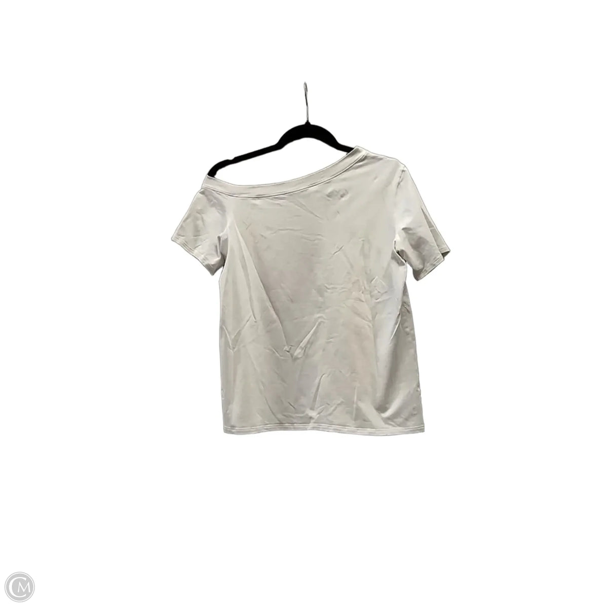 Athletic Top Short Sleeve By Lululemon In White, Size: M