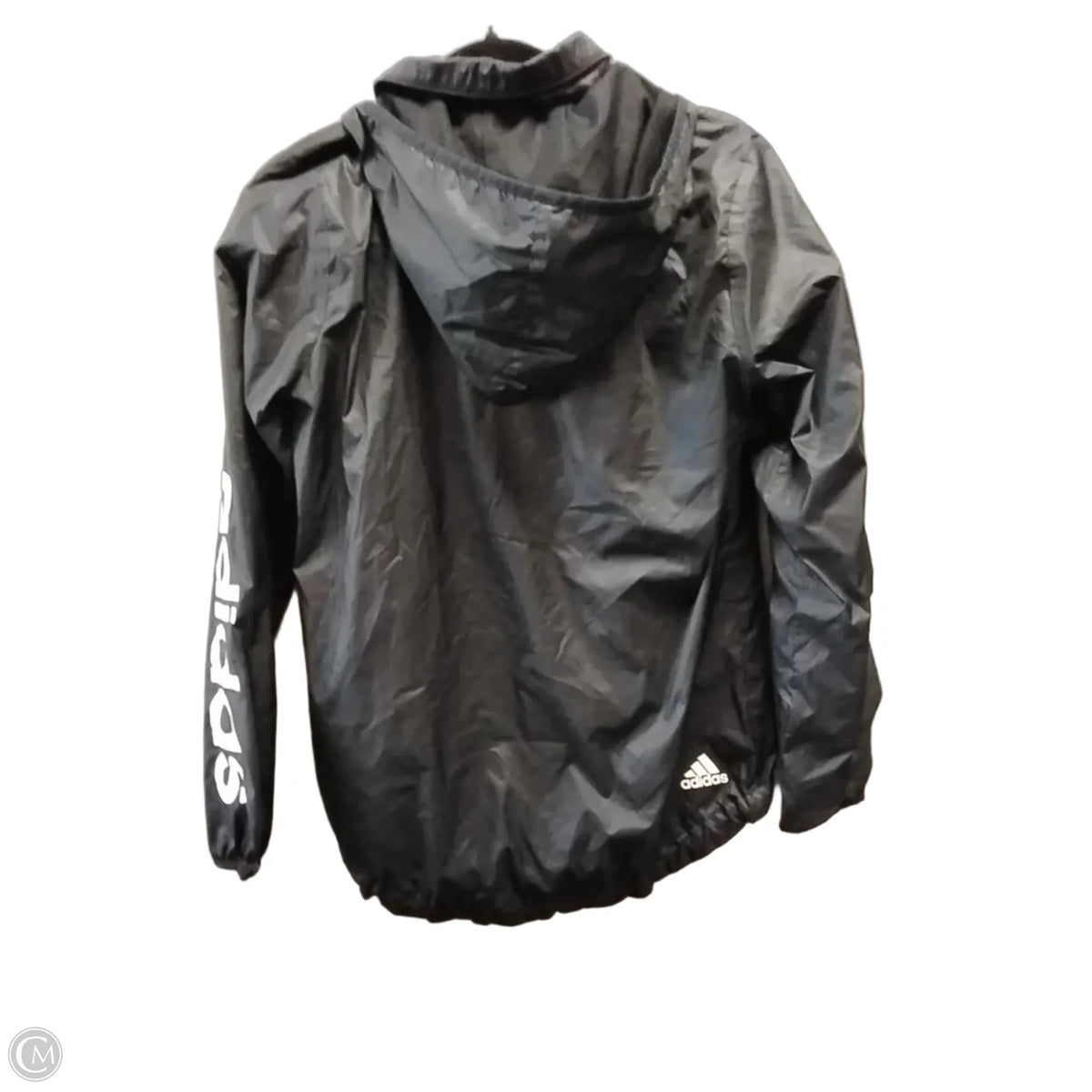 Athletic Jacket By Adidas In Black, Size: S