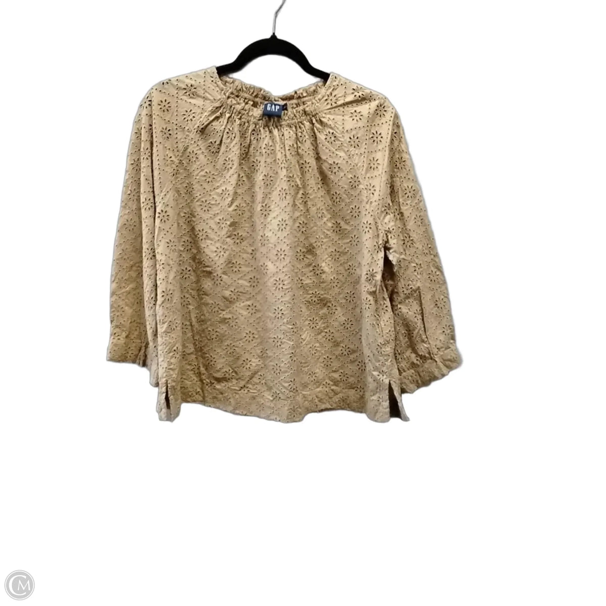 Top Long Sleeve By Gap In Tan, Size: S