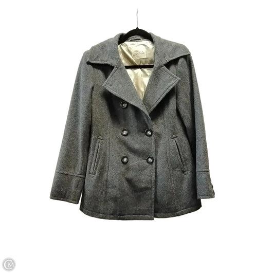 Coat Peacoat By Cme In Grey, Size: M