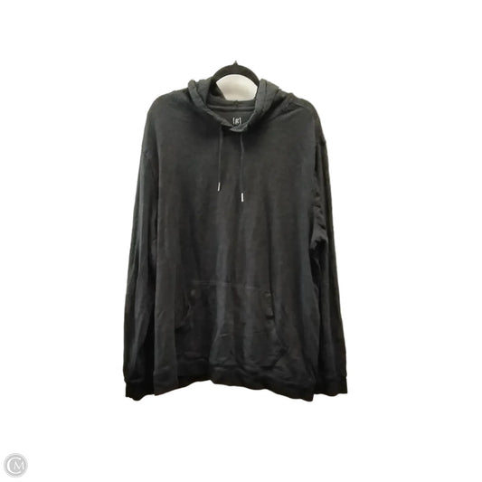 Sweatshirt Hoodie By George In Black, Size: 2x