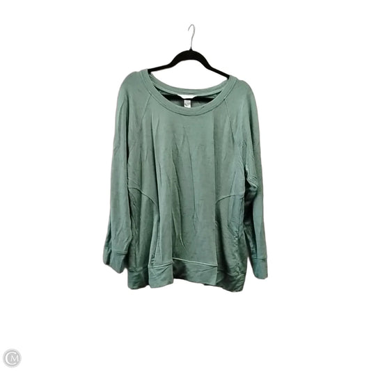 Sweatshirt Crewneck By Christopher And Banks In Green, Size: Xlp