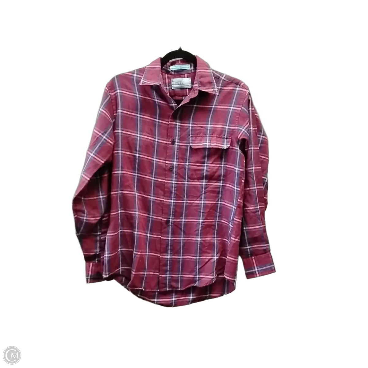 Top Long Sleeve By Levis In Plaid Pattern, Size: S