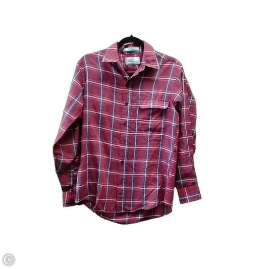 Top Long Sleeve By Levis In Plaid Pattern, Size: S