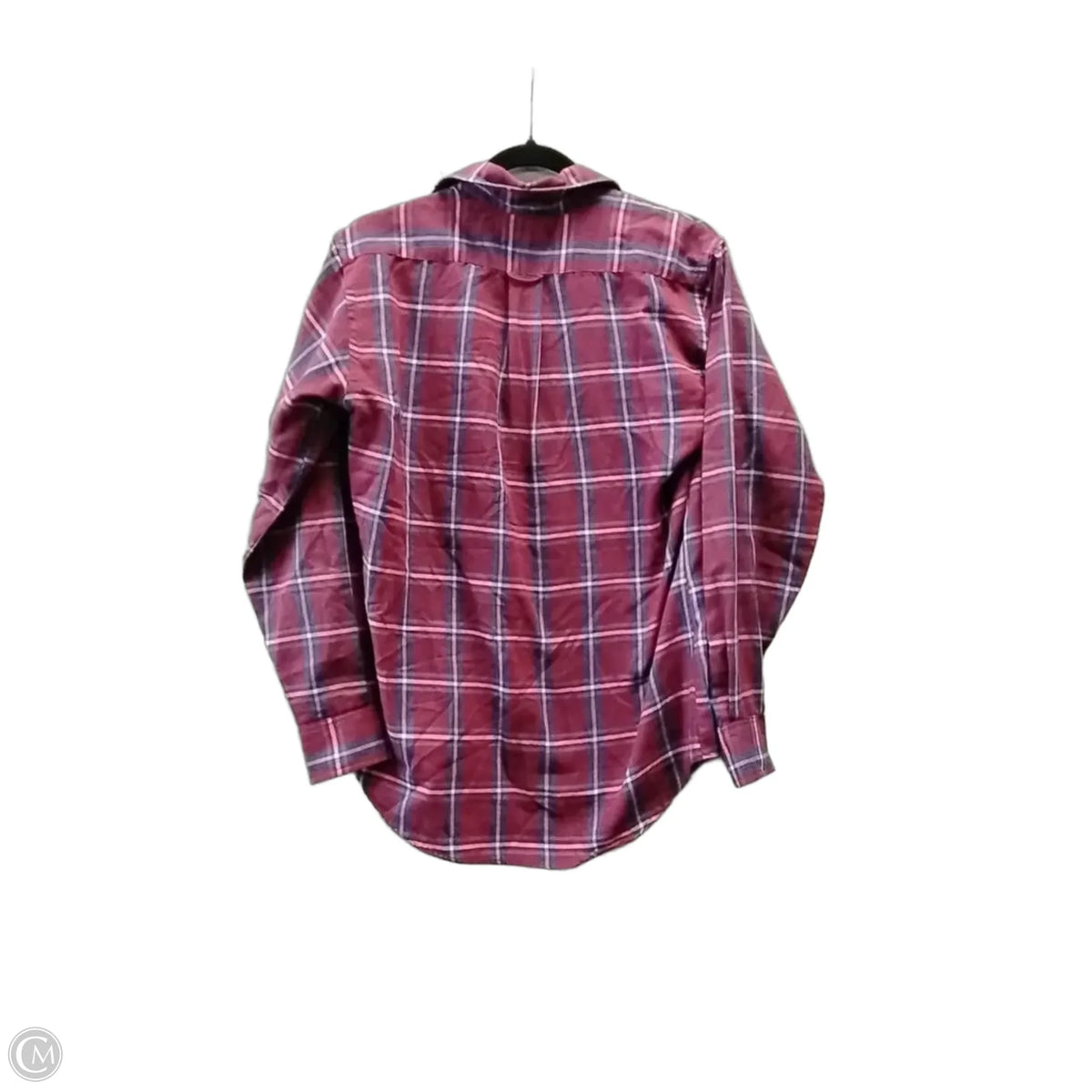 Top Long Sleeve By Levis In Plaid Pattern, Size: S