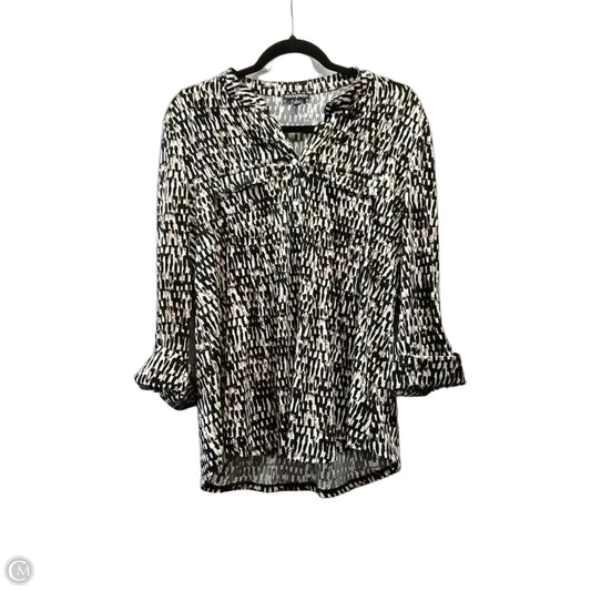 Top Long Sleeve By Cme In Pink, Size: L