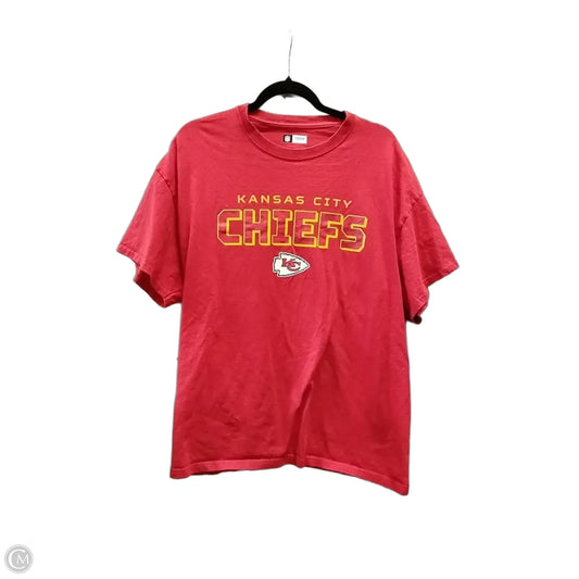 Top Short Sleeve By Nfl In Red, Size: Xl