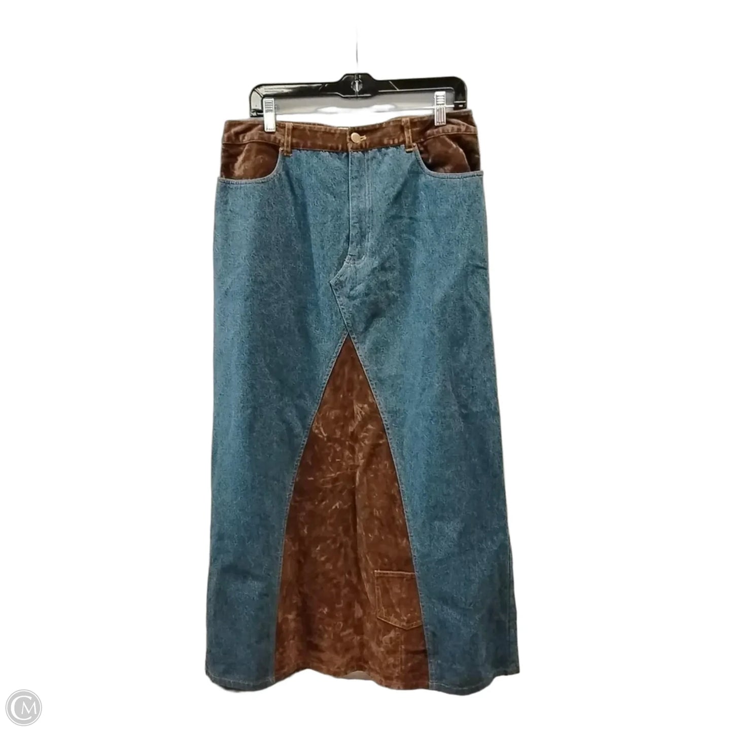 Skirt Maxi By Forenzia In Blue & Brown, Size: 14