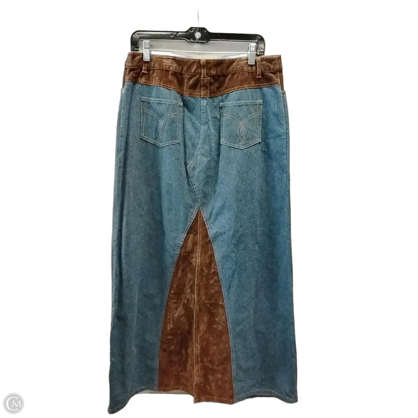 Skirt Maxi By Forenzia In Blue & Brown, Size: 14