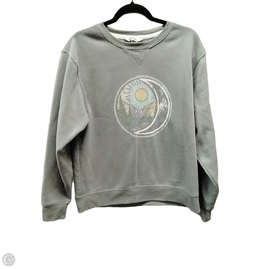 Sweatshirt Crewneck By Eddie Bauer In Green, Size: L