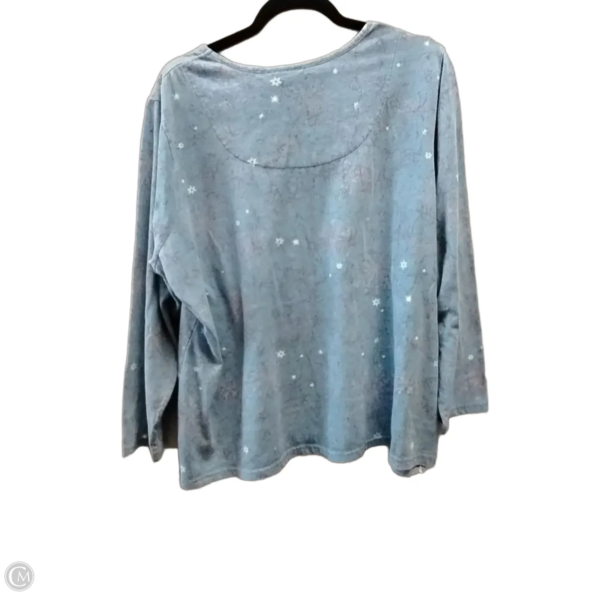 Top Long Sleeve By Jason Maxwell In Blue, Size: 2x