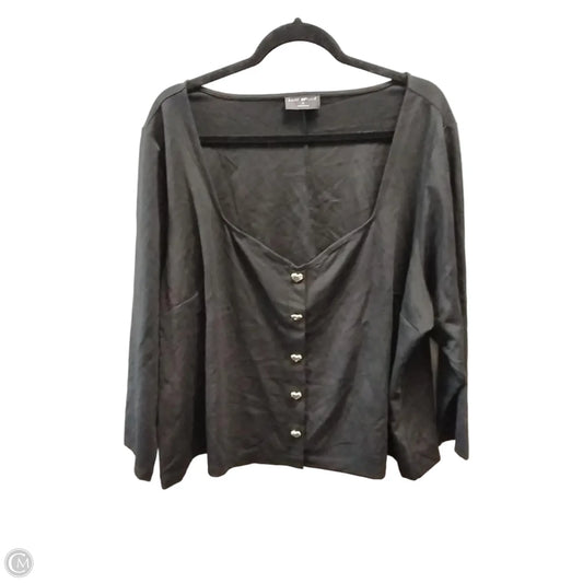 Blouse Long Sleeve By Lane Bryant In Black, Size: 4x