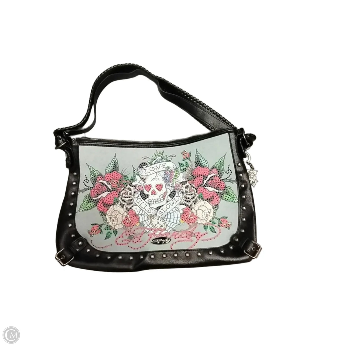 Handbag By Ed Hardy, Size: Large