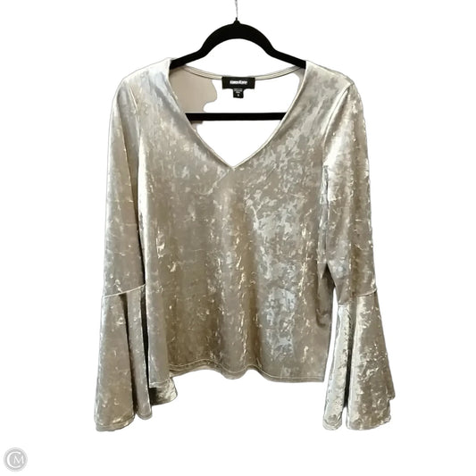 Top Long Sleeve By Karen Kane In Cream, Size: S