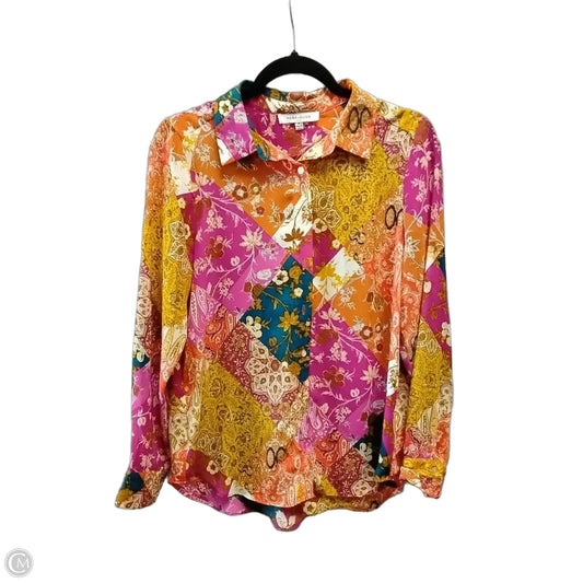 Blouse Long Sleeve By Rose And Olive In Multi-colored, Size: M