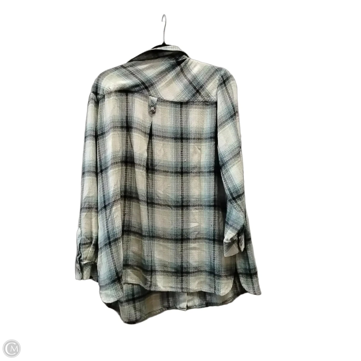 Top Long Sleeve By J. Jill In Plaid Pattern, Size: 1x