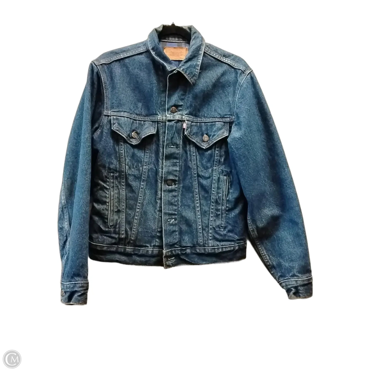 Jacket Denim By Levis In Blue Denim, Size: S