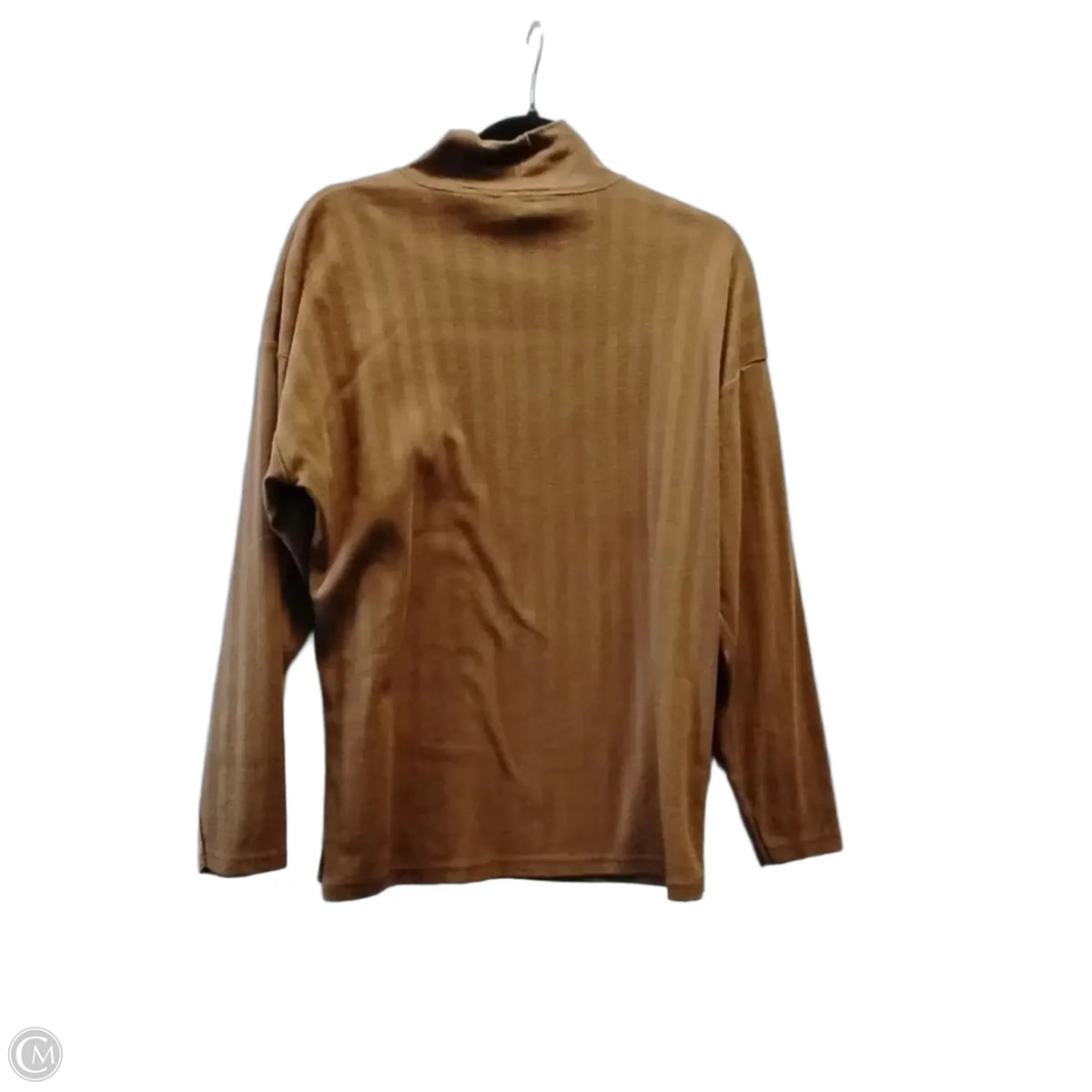 Top Long Sleeve Basic By Pasta In Brown, Size: L
