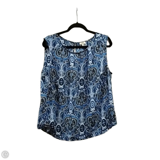 Top Sleeveless By Talbots In Blue, Size: 2x