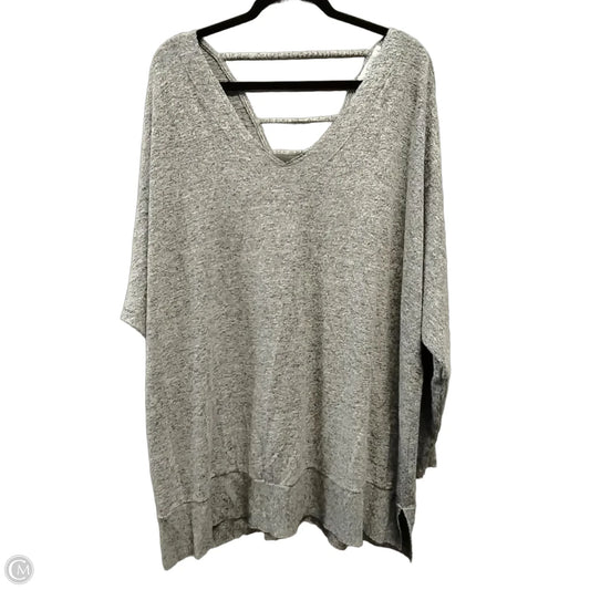 Sweater By Boutique + In Grey, Size: 2x