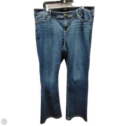Jeans Flared By Torrid In Blue Denim, Size: 20