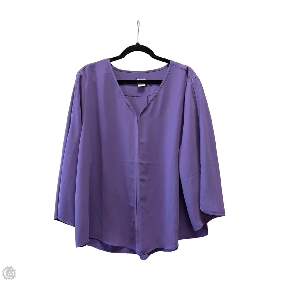 Top Long Sleeve By Chicos In Purple, Size: Xl