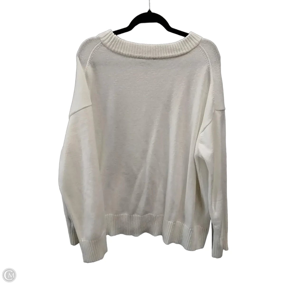 Sweater By Terra & Sky In White, Size: 2x