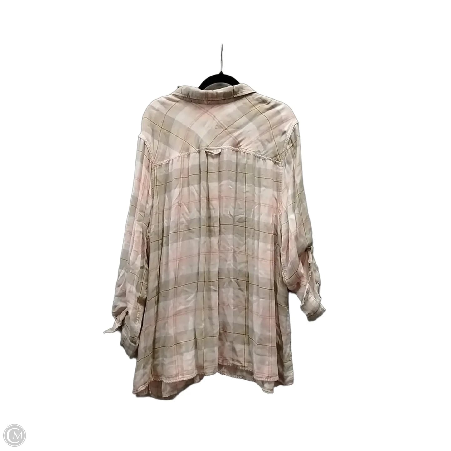 Top Long Sleeve By Catherines In Pink, Size: 4x