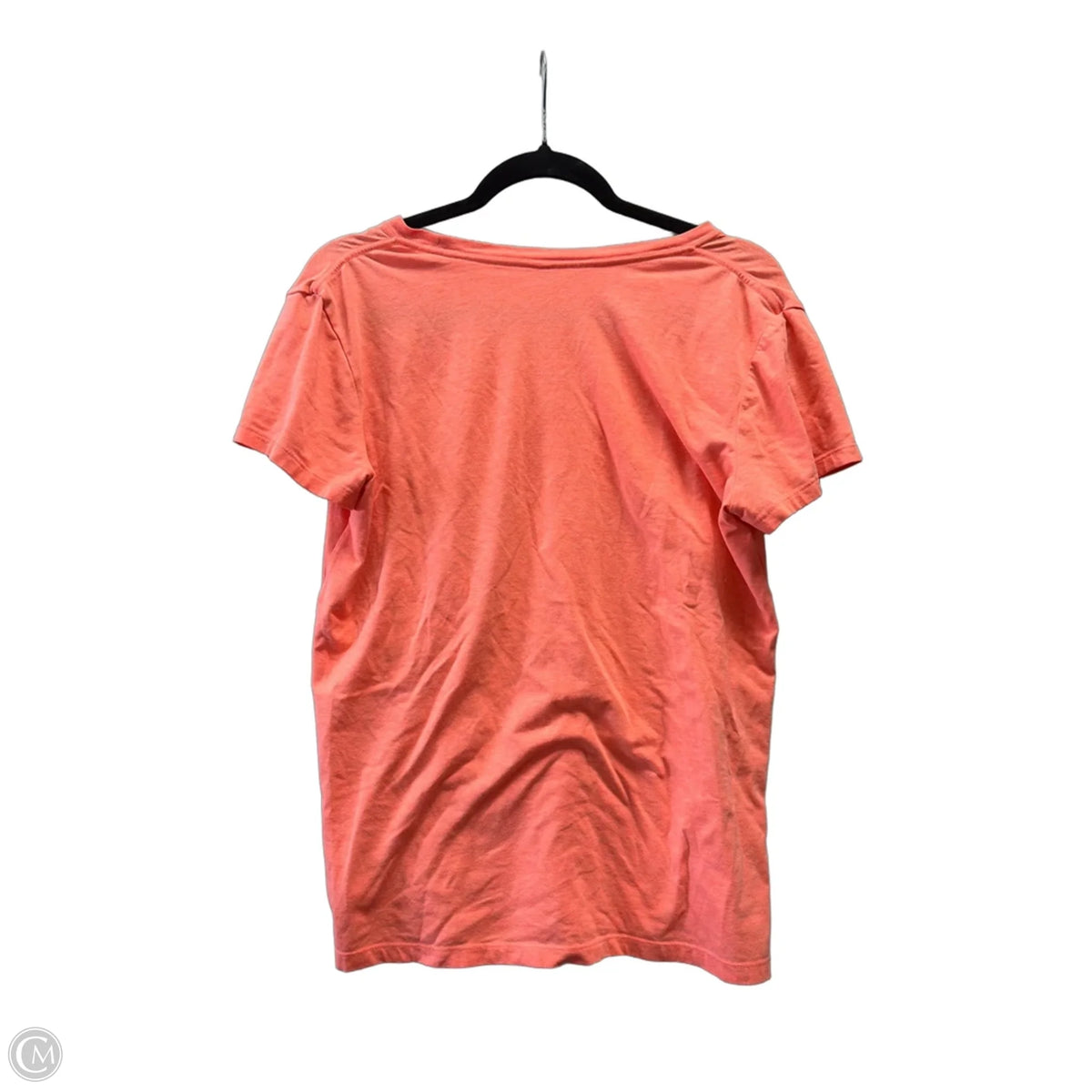 Athletic Top Short Sleeve By Under Armour In Orange, Size: M