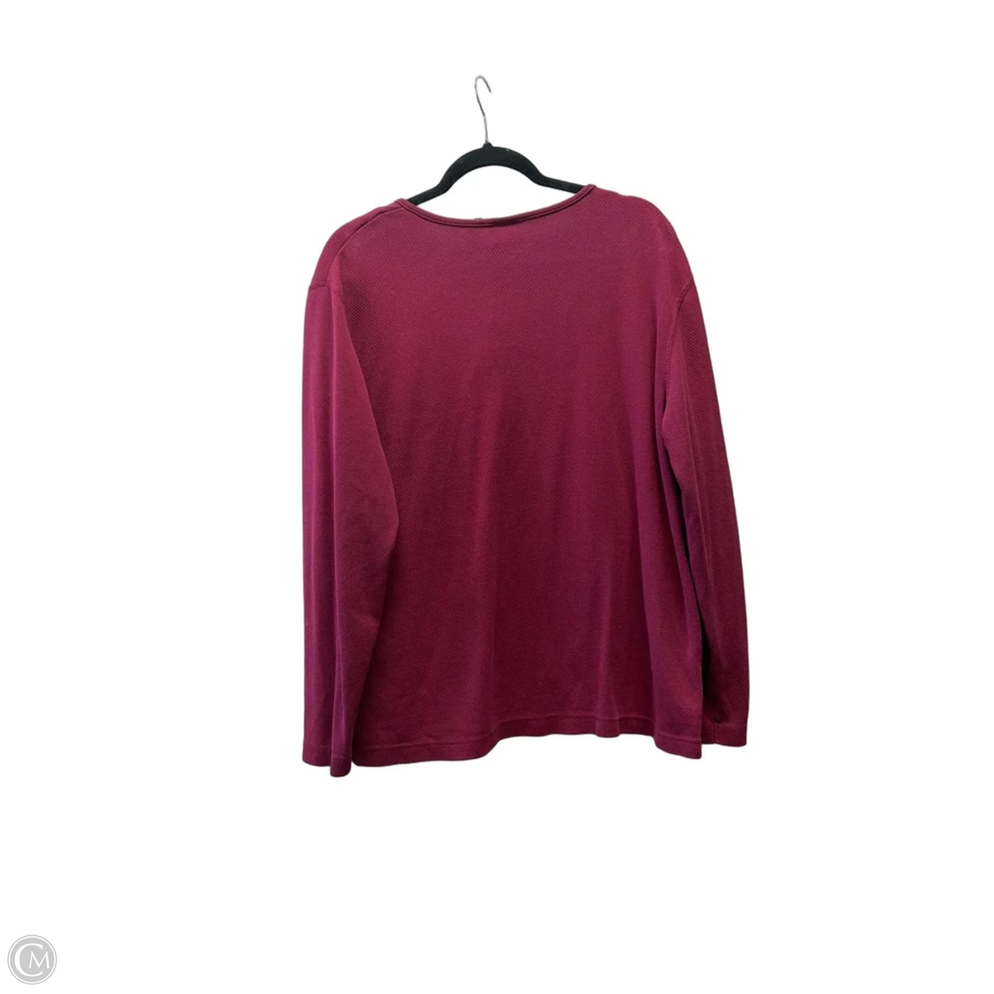 Top Long Sleeve By Cme In Red, Size: Xl