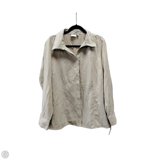 Top Long Sleeve By Sonoma In Beige, Size: 2x