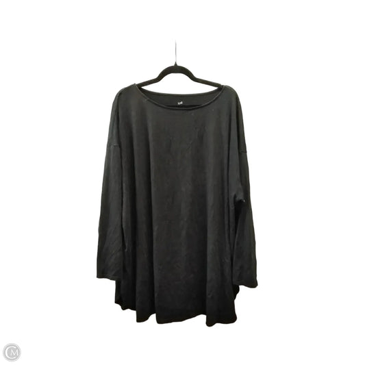 Top Long Sleeve By J. Jill In Black, Size: 4x