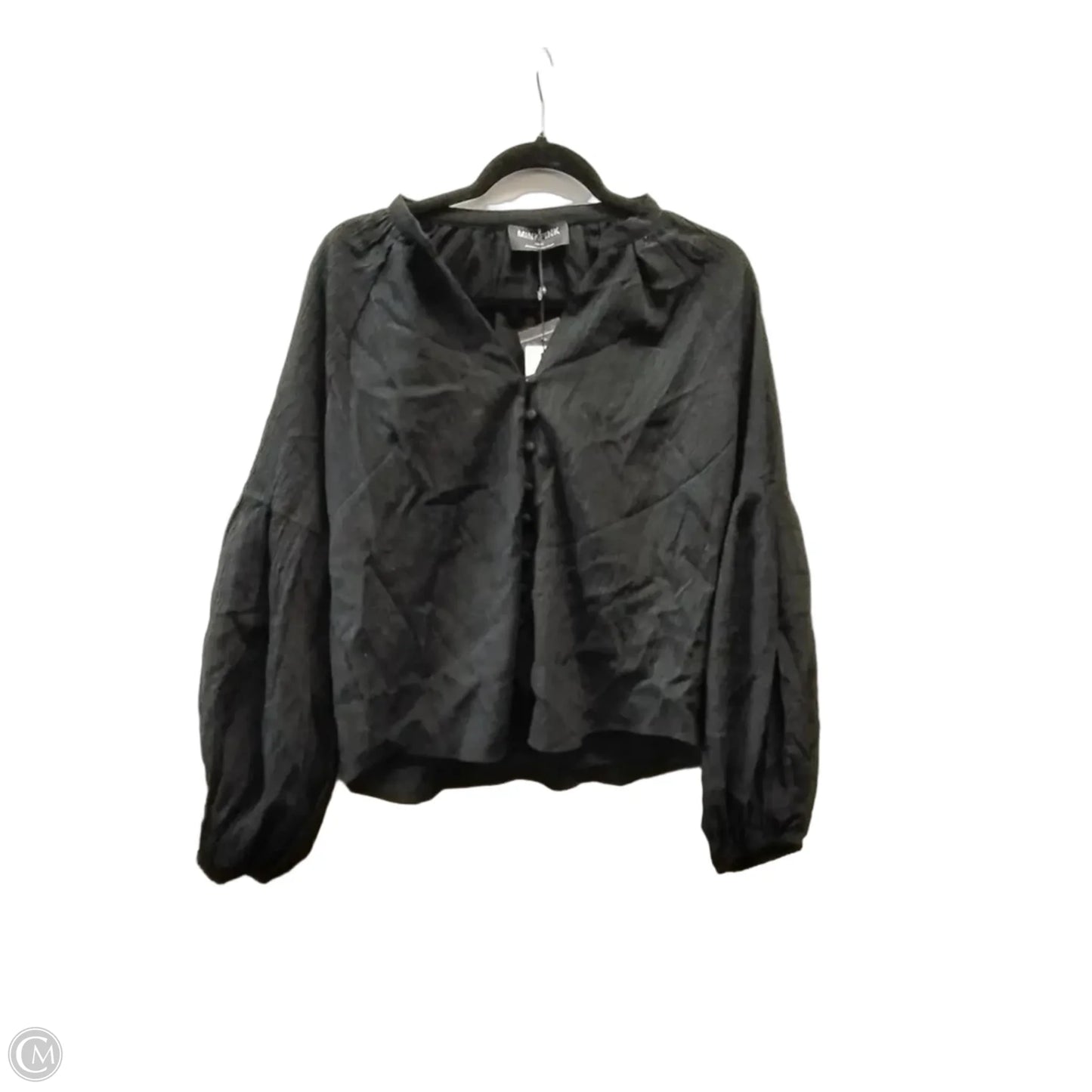 Blouse Long Sleeve By Minkpink In Black, Size: S