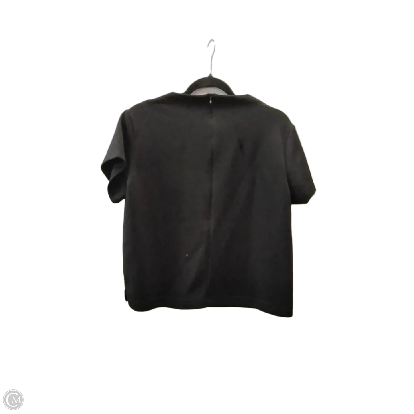 Top Short Sleeve By Cme In Black, Size: L