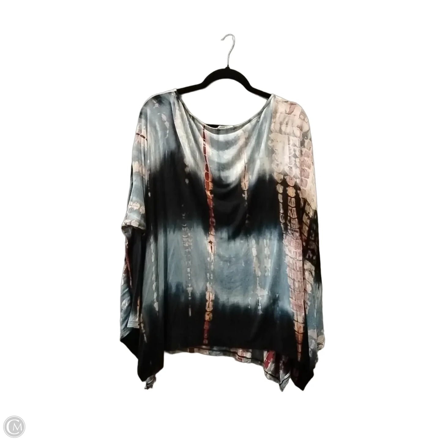 Top Long Sleeve By Oddi In Tie Dye Print, Size: L