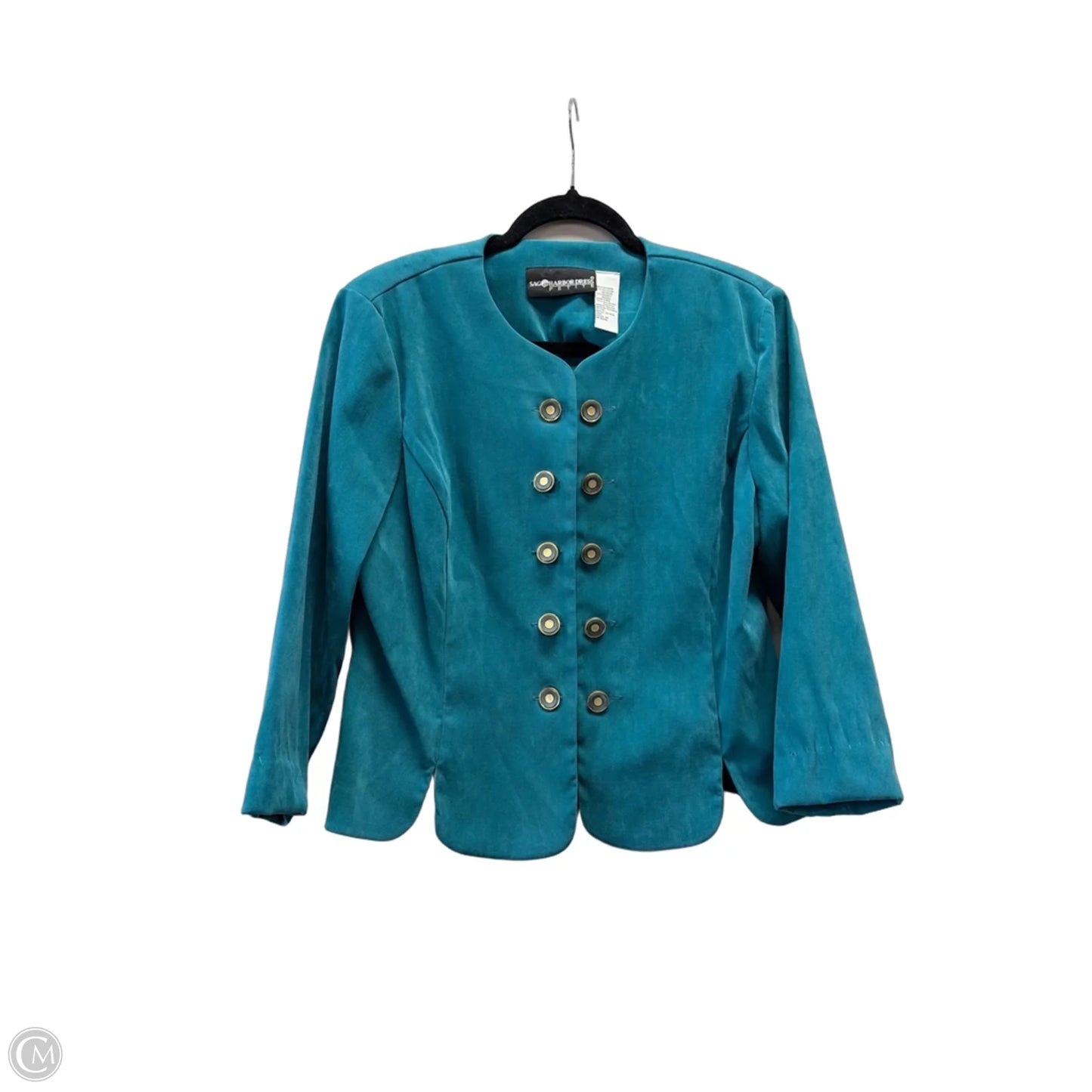 Blazer By Sag Harbor In Teal, Size: 12