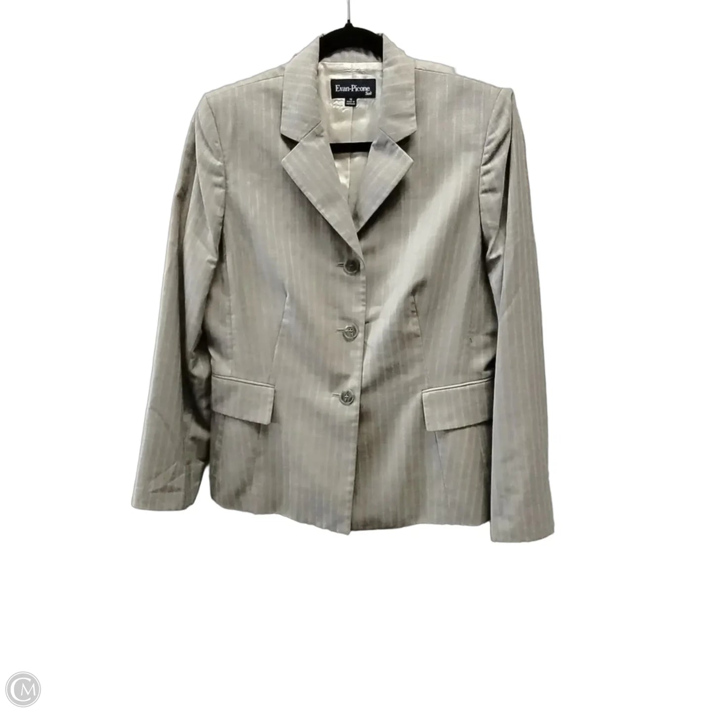 Blazer By Evan-picone In Grey, Size: 12