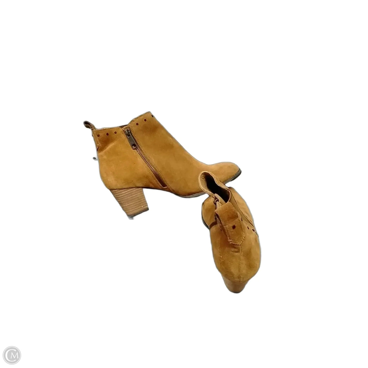 Boots Ankle Heels By Vionic In Brown, Size: 7.5