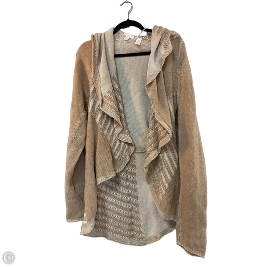 Cardigan By Charter Club In Cream & Tan, Size: Xl